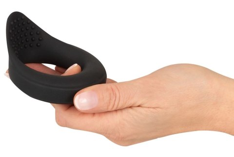 Rebel Pierścień Wibracyjny do Masażu z 10 Trybami, Silikonowy, Czarny