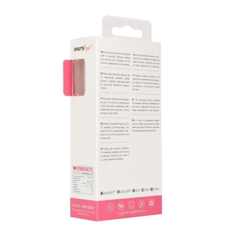 Shots PowerBullet Extra Long - wibrujący mini masażer, 10 trybow, wodoodporny