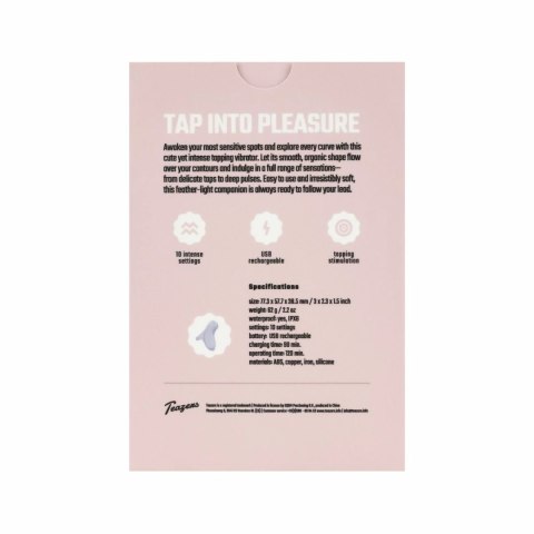 Teazers Finger Tapping Toy Purple - Kompaktowy Wibrator z Funkcją Stukania