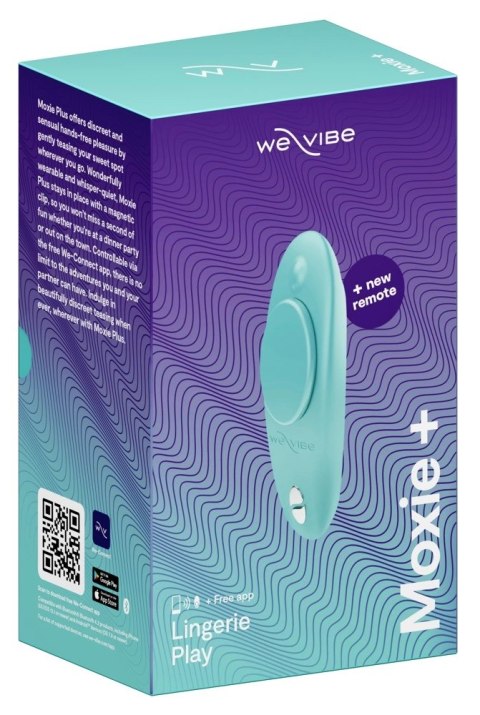We-Vibe Moxie+ Aqua - bezprzewodowy stymulator intymny do bielizny