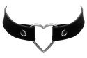 Cottelli Accessories Choker Serca Czarny Regulowany 31-42cm