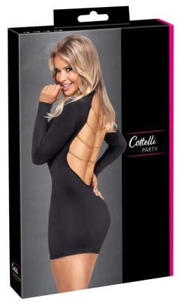 Cottelli PARTY Dress Chains XL czarna sukienka z łańcuszkami