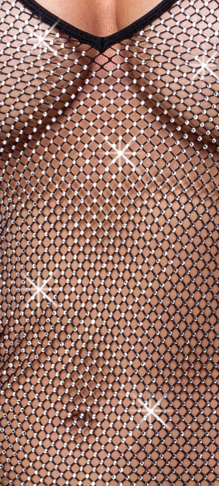 Cottelli Party Sukienka Mini z Cyrkoniami Srebrna Rozmiar S