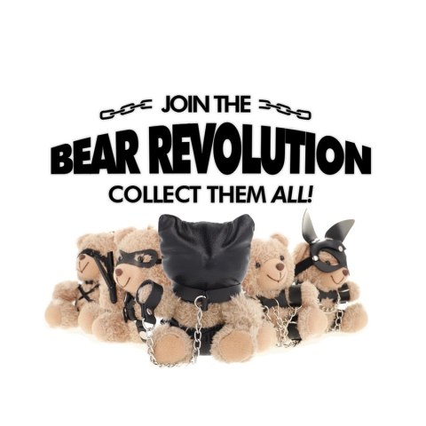 Fetish Submissive Momo Pluszowy Miś Kolekcjonerski z Kapturem 14 cm