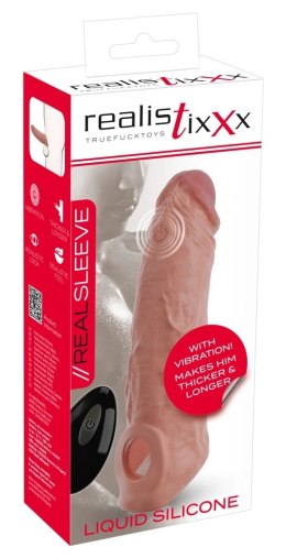 Realistixxx RealSleeve SL - Wibrująca nakładka wydłużająca z pilotem