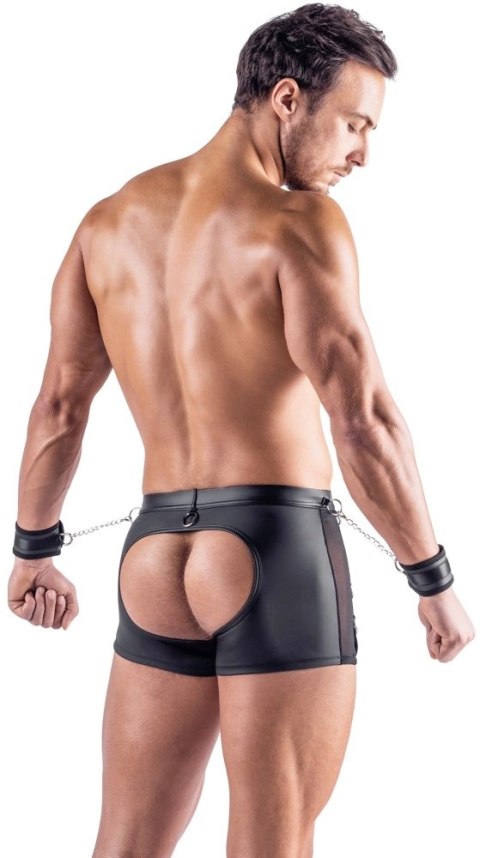 Svenjoyment Bondage Spodnie męskie XL z siateczką i kajdankami