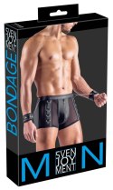 Svenjoyment Bondage Spodnie męskie S z siateczką i mankietami
