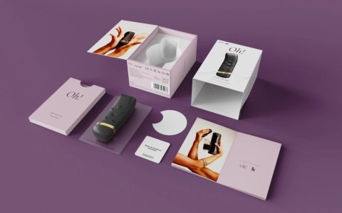 Handy Oh! Vibrator - Interaktywna Technologia ResoTouch, Fioletowy