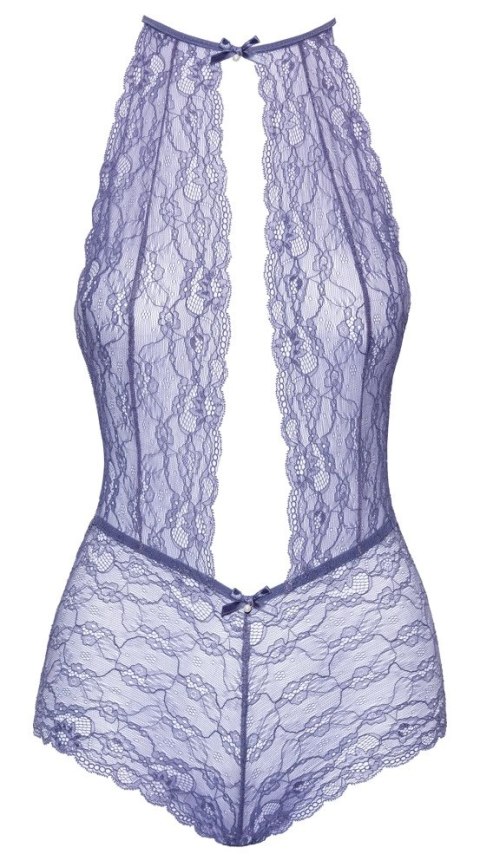 Kissable Body Lace L/XL lawendowe koronka, ozdobne kokardki, elastyczne