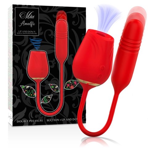 MIA Amalfi Double Pleasure Wand - silikonowy masażer z falami i funkcją ruchu