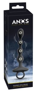 ANOS Flexible Beads model wibrujący silikonowy 21,1 cm czarny