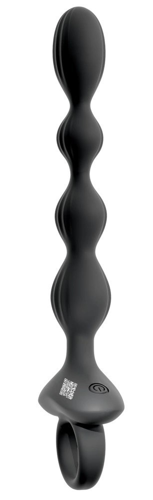 ANOS Flexible Beads model wibrujący silikonowy 21,1 cm czarny