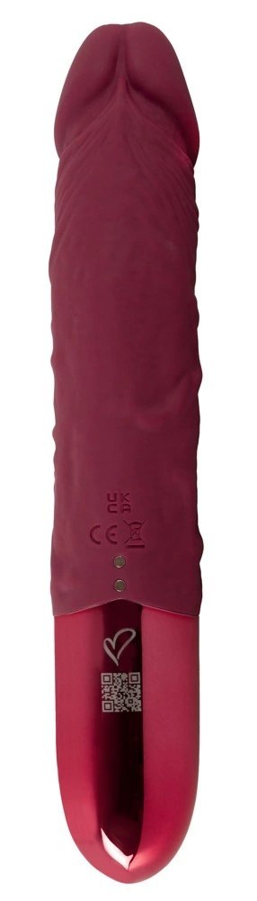 Beau coeur Varelo Natural Vibrator czerwony, 23 cm, 12 trybow