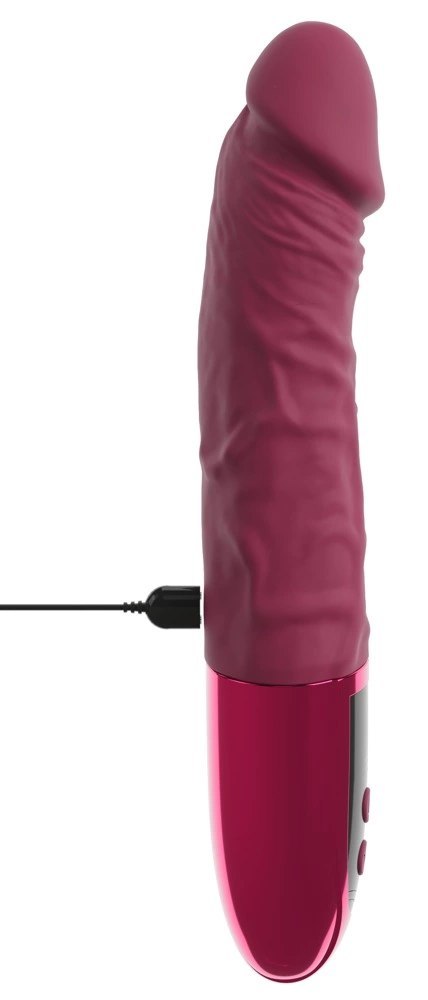 Beau coeur Varelo Natural Vibrator czerwony, 23 cm, 12 trybow