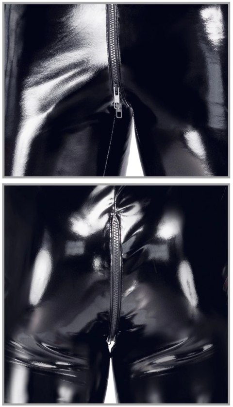 Black Level Kombinezon Winylowy 3XL Czarny z 3-kierunkowym zamkiem