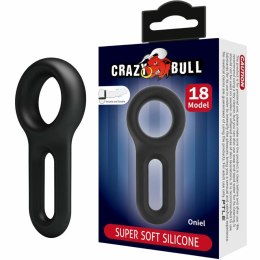 Crazy Bull Oniel Model 18 - silikonowy pierścień regulowany, czarny