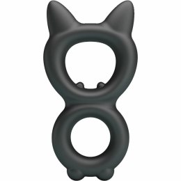 Crazy Bull Toran Model 20 silikonowy podwojny pierścień regulowany czarny