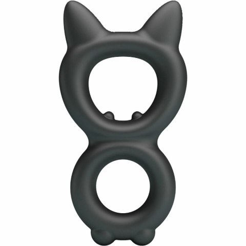 Crazy Bull Toran Model 20 silikonowy podwojny pierścień regulowany czarny