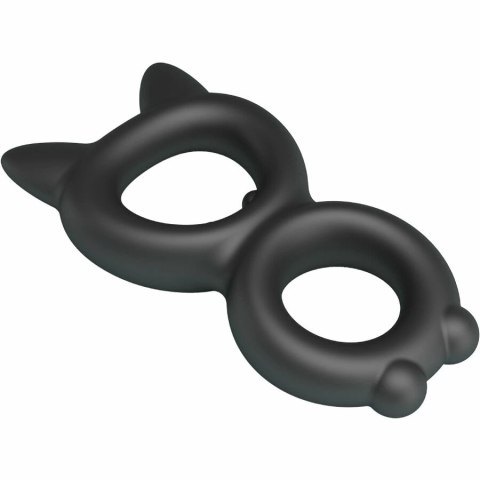 Crazy Bull Toran Model 20 silikonowy podwojny pierścień regulowany czarny