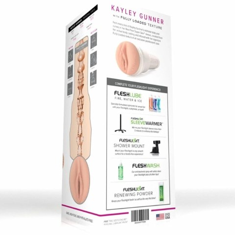 Fleshlight Kayley Gunner Girls - model anatomiczny, perłowa obudowa