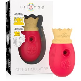 Intense Clitorial Pulsator Red - 10 Trybow Fali i Ruchu, Wodoodporny
