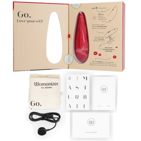 Womanizer Classic 2 Marilyn Monroe Vivid Red - urządzenie z technologią powietrza