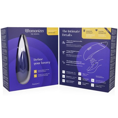 Womanizer Premium 2 Borowka - Intuicyjny stymulator powietrzny, 14 trybow