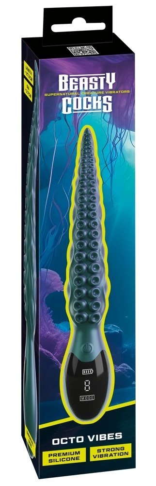 You2Toys Beasty Cocks Octo Vibes - model z 9 trybami, silikonowy, 27 cm