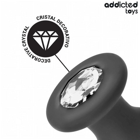 Addicted Toys Jeweled Plug L - silikonowy model z dekoracyjną podstawą 12,6 cm