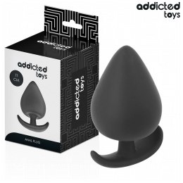 Addicted Toys Korek anatomiczny XXL 11 cm silikonowy, czarny