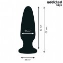 Addicted Toys Korek anatomiczny S 8,8 cm z ozdobnym kryształem