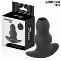 Addicted Toys Korek anatomiczny pusty M silikonowy 9,6 cm czarny