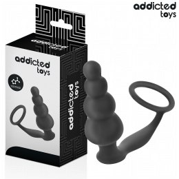 Addicted Toys Model 5 - Korek z pierścieniem, silikon medyczny, 235 mm