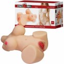 CRAZY BULL Emma Torso Intymny Damski 36,8 cm TPR Skora SortSkin 4,8 kg