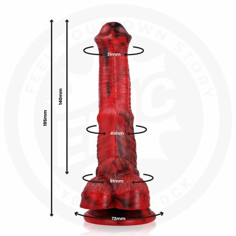 EPIC Cybersilicock Vulcanus Night Dragon - model silikonowy, 19,5 cm