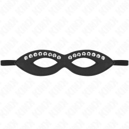 KINK Maska na Oczy Model 1 z Mini Nitami 20,5x5,5 cm Czarna