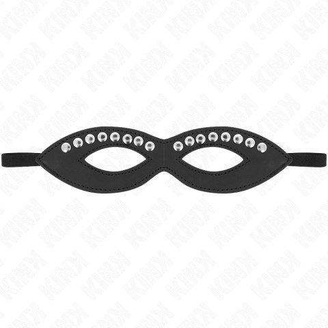 KINK Maska na Oczy Model 1 z Mini Nitami 20,5x5,5 cm Czarna
