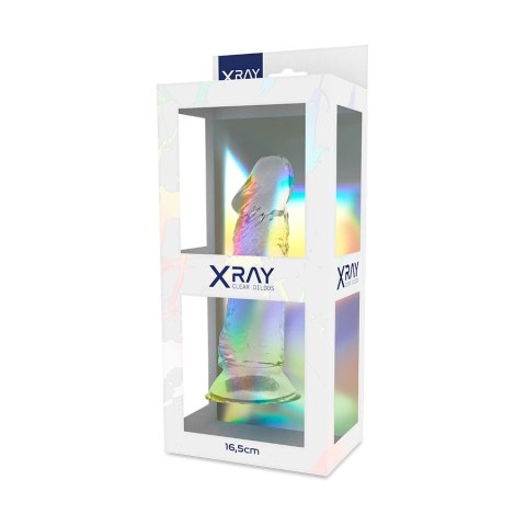 XRAY Clear Jelly 16.5 cm x 4 cm - Transparentny model z przyssawką