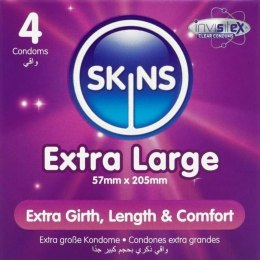 SKINS Extra Large Premium prezerwatywy waniliowe 4 sztuki