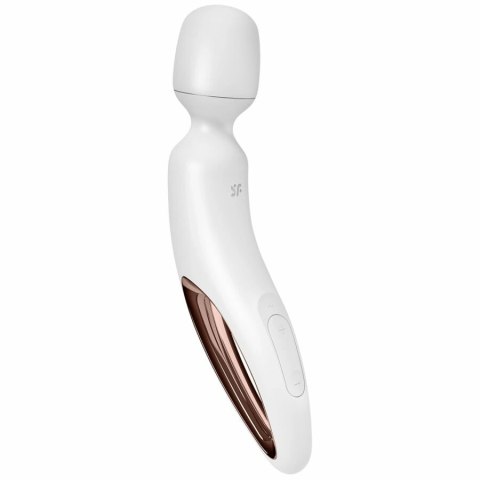 Satisfyer Wand-erland biały - masażer wibracyjny XXL, wodoodporny