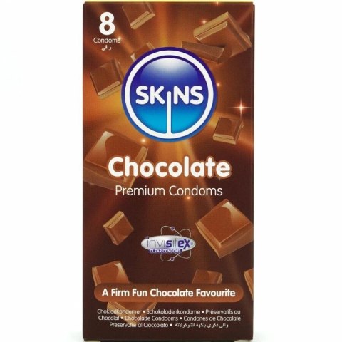 Skins Chocolate Premium - prezerwatywy z aromatem czekolady 8 szt.
