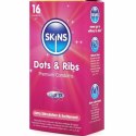 Skins Dots & Ribs Premium prezerwatywy 16 szt. waniliowy zapach