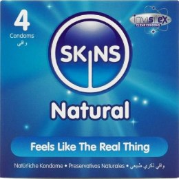 Skins Natural Premium - prezerwatywy ultracienkie waniliowe 4 szt.