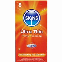 Skins Ultra Thin Premium - ultracienkie prezerwatywy 8 sztuk wanilia