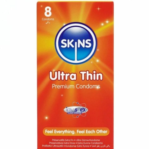 Skins Ultra Thin Premium - ultracienkie prezerwatywy 8 sztuk wanilia