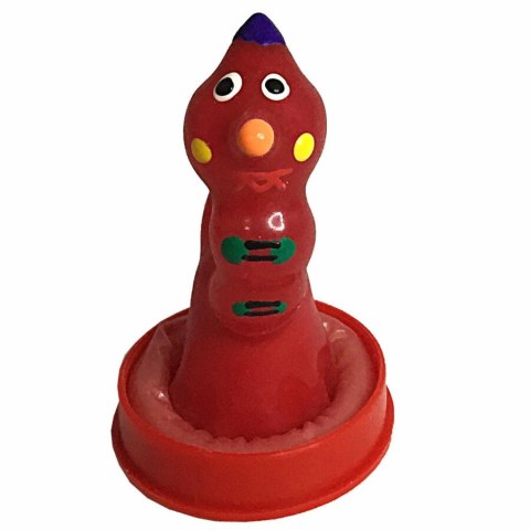 Condomerie Worm - artystyczna prezerwatywa ręcznie malowana, lateksowa