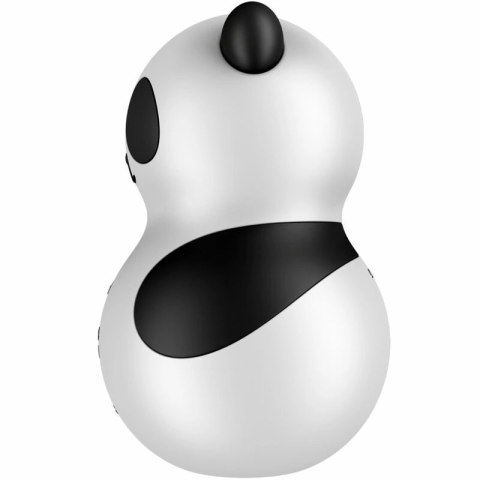Satisfyer Pocket Panda - kompaktowy stymulator pulsacyjny, czarno-biały