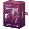Satisfyer Tap & Climax 2 - Wielofunkcyjny model z 11 trybami, czerwony
