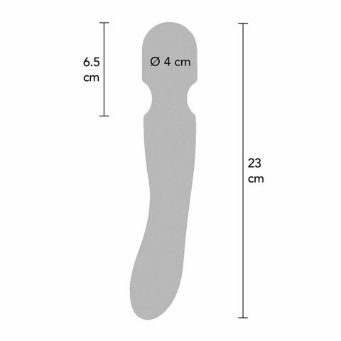 TOYJOY Zenith Light masażer wand czarny z 7 trybami LED 23 cm