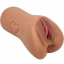 Crazy Bull BM-009238N-1 Intymny Masturbator model dwukanałowy TPR, naturalny kolor